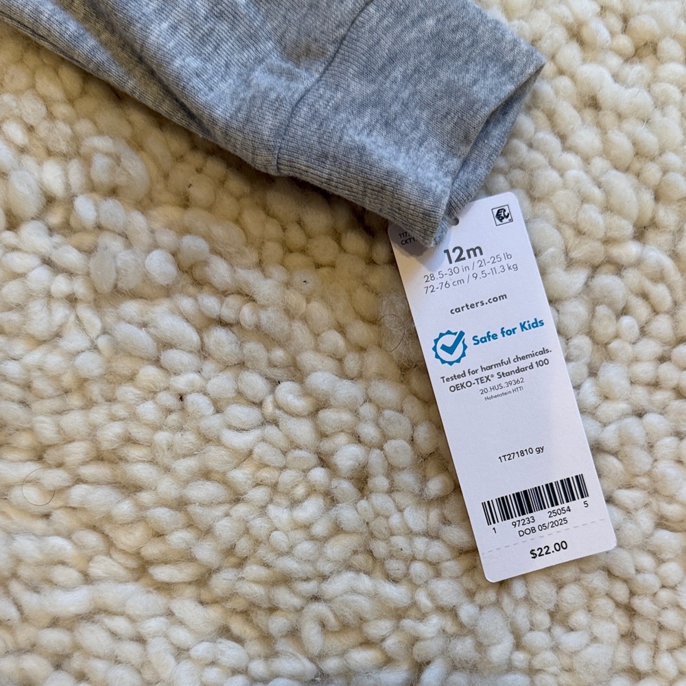 Carter's Gray Baby Matching Set - Picture 2 of 8